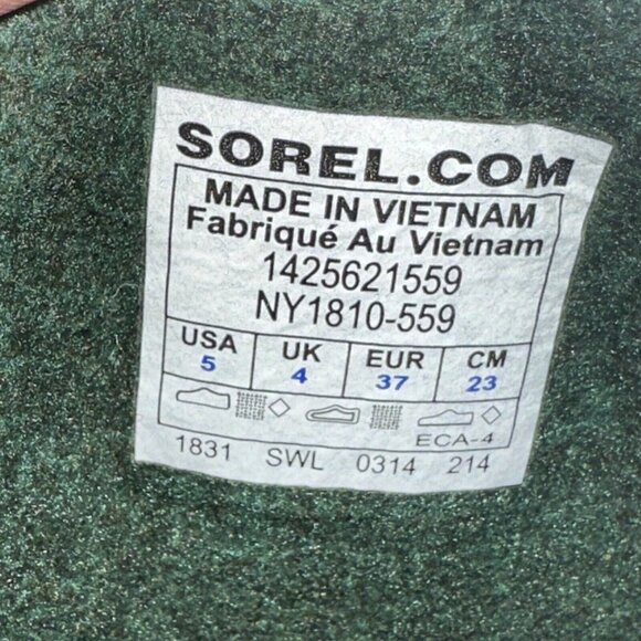 Sorel Snow Winter Boots Purple Pink Insulated 1425621559 Women's Size 5 - Picture 11 of 11